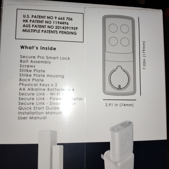 NEW Lockly Secure Pro Smart Lock Deadbolt Version SEALED BOX. Venetian Bronze - Picture 8 of 12